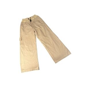 American Stitch Baggy Cargo‎ Boxer Pants Mens Size L Beige Wide Leg Streetwear